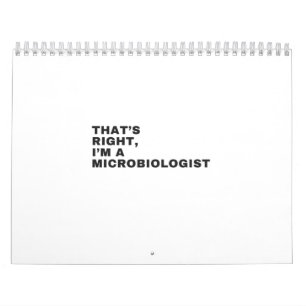 CALENDRIER JE SUIS UN MICROBIOLOGUE.