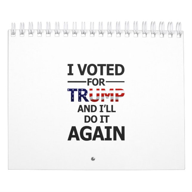 Calendrier Je voterai pour Trump (Protection)