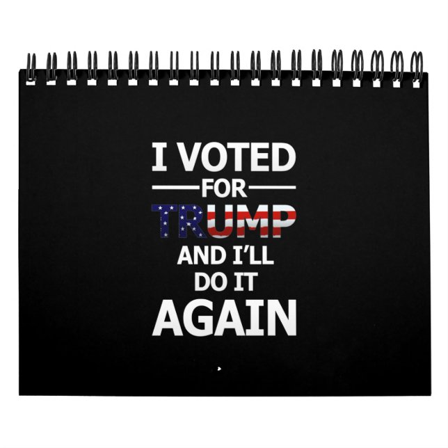 Calendrier Je voterai pour Trump - Dark (Protection)