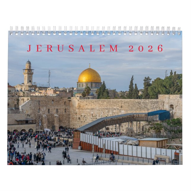 Calendrier Jérusalem 2026 (Protection)