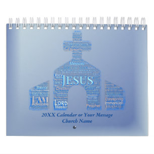 Calendrier JÉSUS LE NOM AU-DESSUS DE TOUS LES NOMS Bible Vers