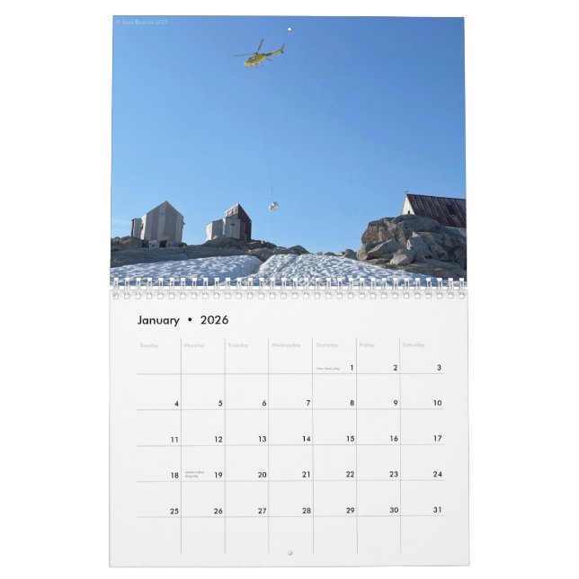 Calendrier JIRP 2026 Helicopter Calendar (Jan 2026)