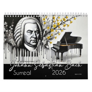 Calendrier Johann Sebastian Bach Portraits : Surreal 2026