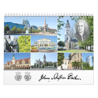 Calendrier Johann Sebastian Bach Villes et lieux