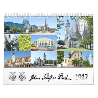 Calendrier Johann Sebastian Bach Villes & Lieux 2027,
