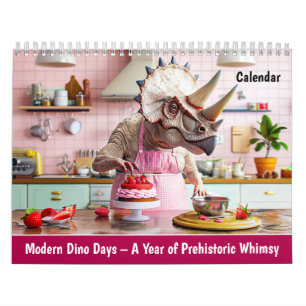 Calendrier Jours de dinos modernes – Une année de fantaisie p