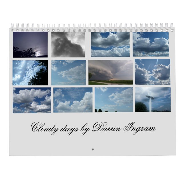 Calendrier Jours nuageux (Dos)