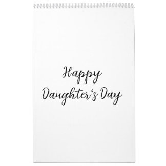 Calendrier Joyeux jour de filles si.ple minimum ajouter le no