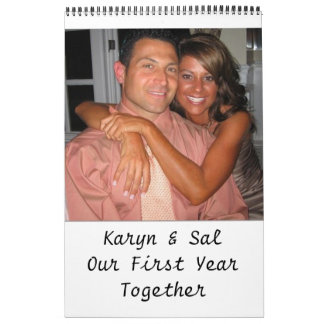 Calendrier Karyn et sel notre première année ensemble