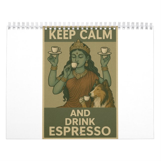 Calendrier Keep Calm and Drink Espresso (Protection)