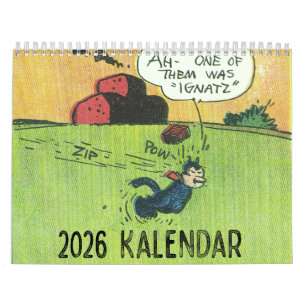 Calendrier Klassic Kartoon Kat 2026
