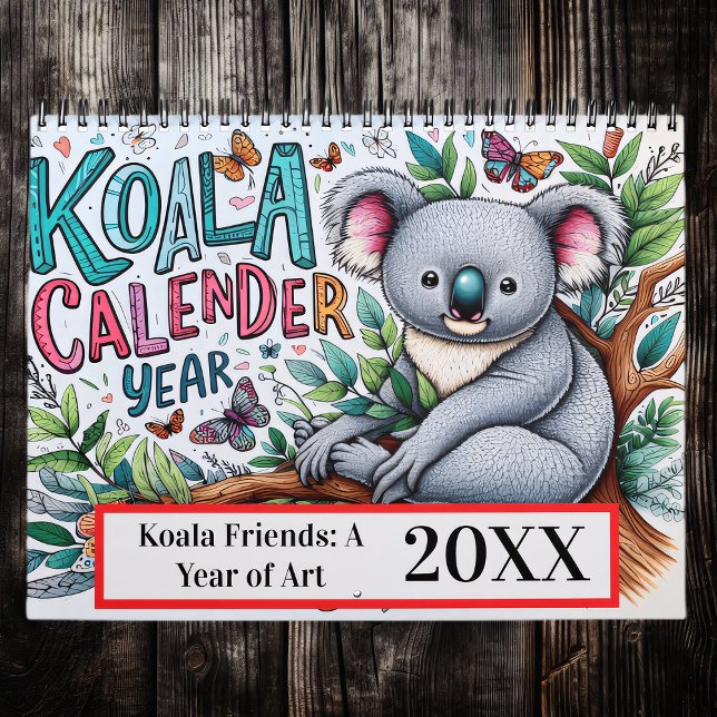 Calendrier Koala Friends : A Year of Art 2025/2026 Calendar (Créateur téléchargé)