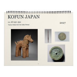 Calendrier Kofun Japon env. 250–592 ap. J.-C. Douze œuvres d'