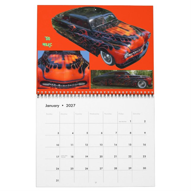 Calendrier Kool Kustom Kruisers 2012 de Kelsey (Jan 2027)