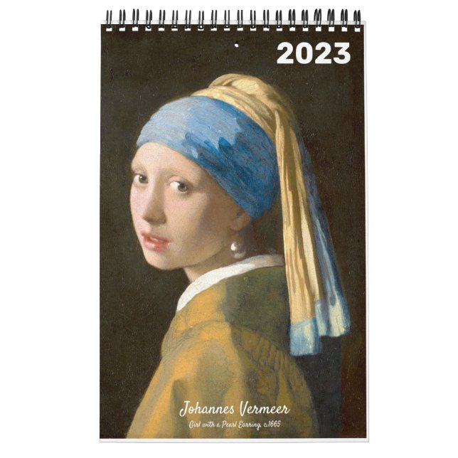 Calendrier La célèbre peinture de Vermeer (Protection)
