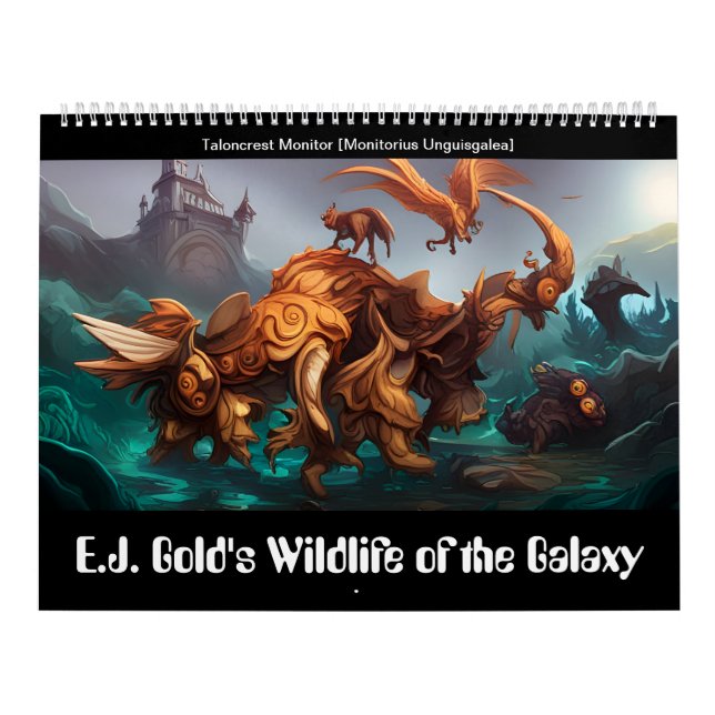 Calendrier La faune de la Galaxie d'E.J. Gold (Protection)