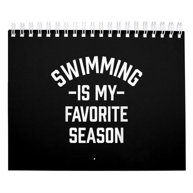 Calendrier La natation est ma saison préférée (Protection)
