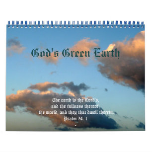 Calendrier La Terre Verte de Dieu+Citations Nature-Écriture