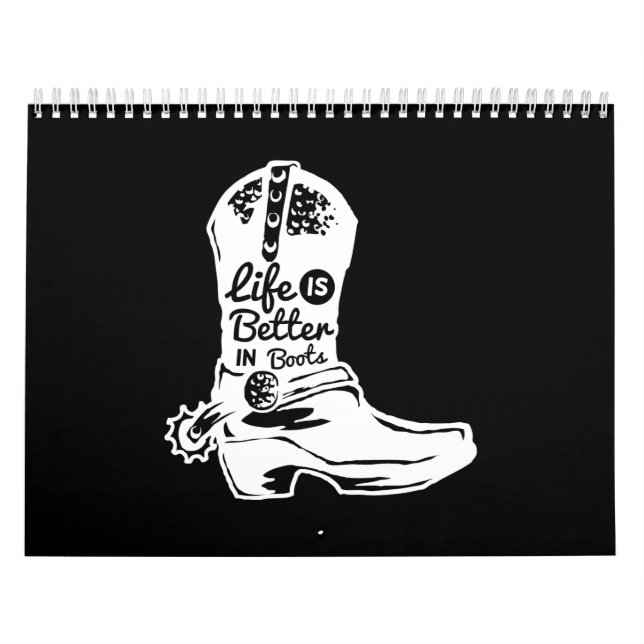 Calendrier la vie est meilleure en bottes (Protection)