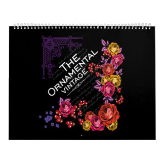 Calendrier la vintage ornementale