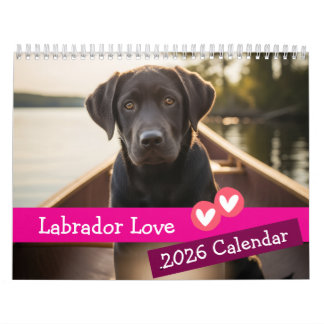 Calendrier Labrador Love Calendar