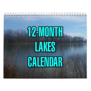 Calendrier Lacs de 12 mois