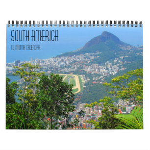 Calendrier l'amérique du sud voyage 15 mois
