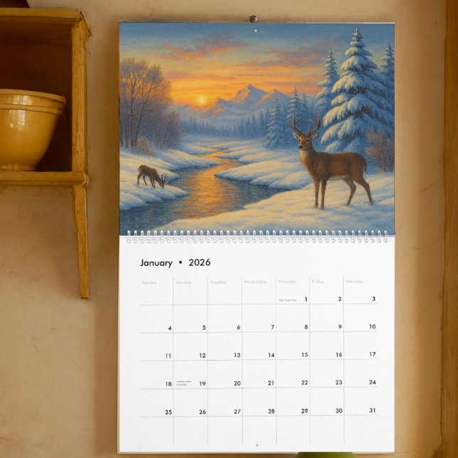 Calendrier Landscapes of the seasons Template (Créateur téléchargé)