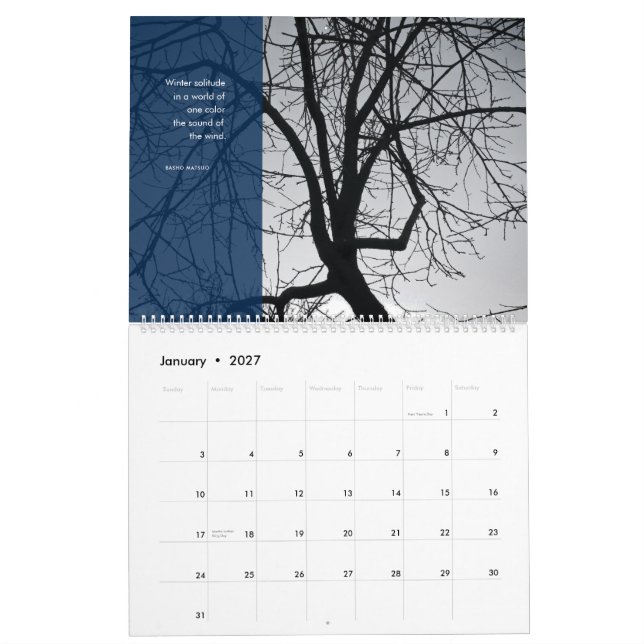 Calendrier L'arbre de kaki : un almanac de jardin, 2027 (Jan 2027)
