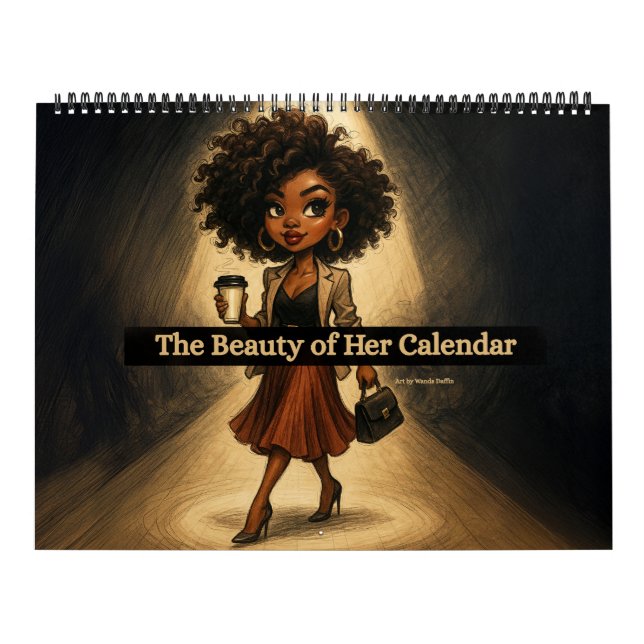 Calendrier Large Black Woman Calendar 2026 (Protection)