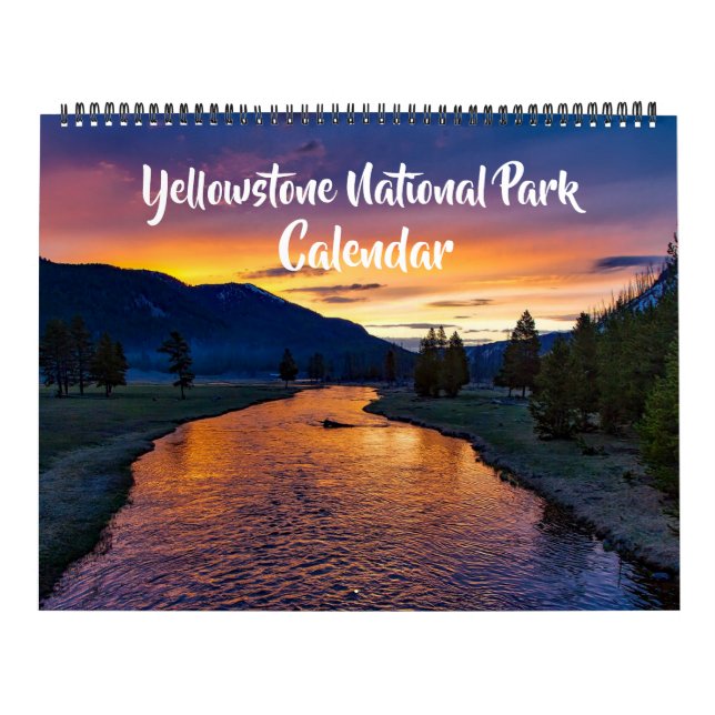Calendrier Large Size Yellowstone Park Calendar (Protection)