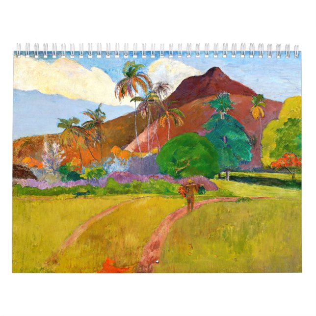 Calendrier Le célèbre tableau du Paysage tahitien de Paul Gau (Protection)
