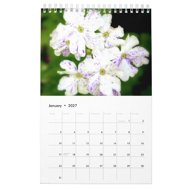 Calendrier Le jardin pourpre 2015 (Jan 2027)