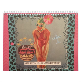 Calendrier Le mauvais calendrier-bonheur d'art de fille est