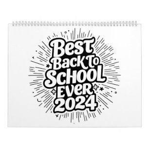 Calendrier Le Meilleur Retour À L'École En 2024 Design