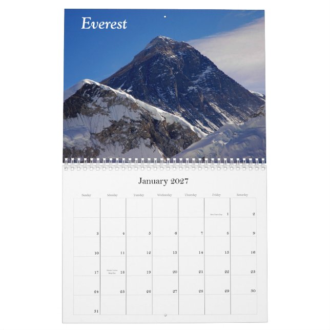Calendrier Le Népal 2013 (Jan 2027)