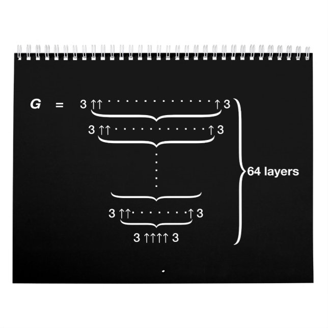 CALENDRIER LE "NOMBRE DE GRAHAM " (Protection)