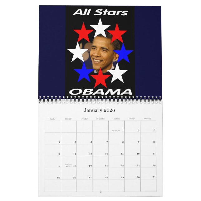 Calendrier Le président Barack Obama 2009 (Jan 2026)