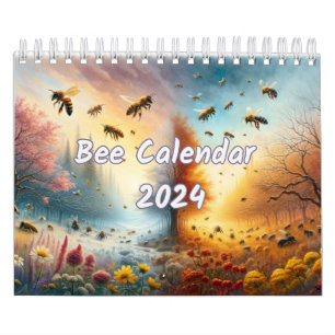 Calendrier Le voyage d'une abeille en pleine saison
