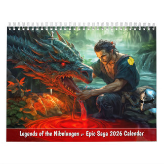 Calendrier Legends of the Nibelungen Epic Saga 2026 Calendar