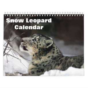 Calendrier Léopard des neiges 2025