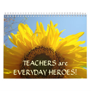 Calendrier LES ENSEIGNANTS sont des HÉROS du QUOTIDIEN ! Cale
