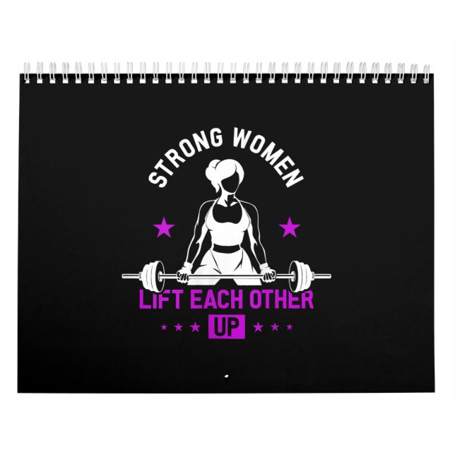 Calendrier Les Femmes Organisent Une Salle De Fitness Et Une  (Protection)