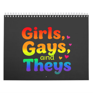 Calendrier Les filles, les gays, et ils sont LGBT Pride Mois 