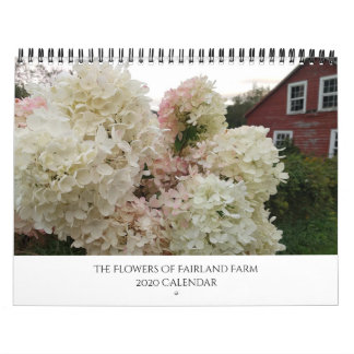Calendrier Les fleurs de Fairland Farm, Vermont 2020