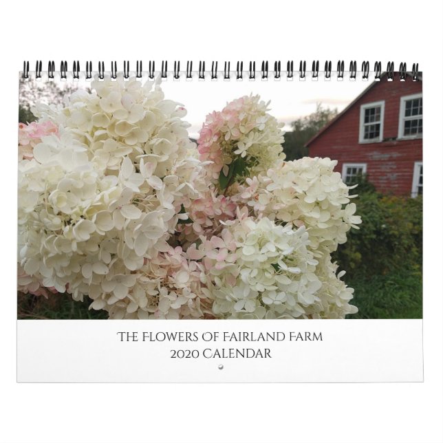 Calendrier Les fleurs de Fairland Farm, Vermont 2020 (Protection)