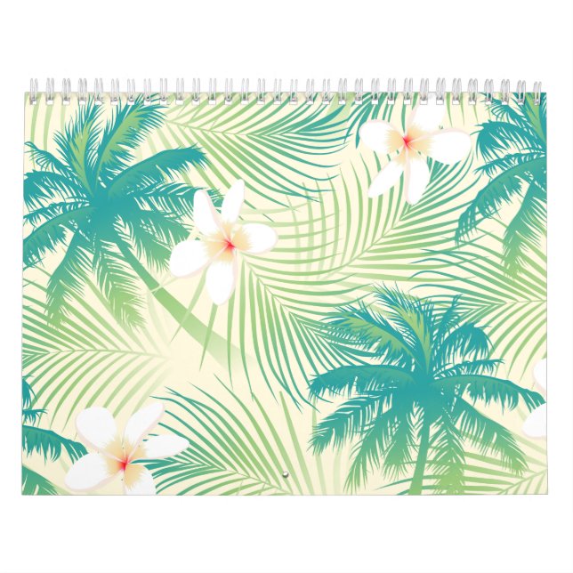 Calendrier Les palmiers tropicaux d'été (Protection)