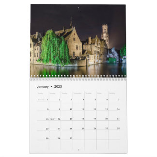 Calendrier Les paysages de Bruges