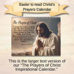 Calendrier Les Prières du Christ - Édition Gros Caractères
