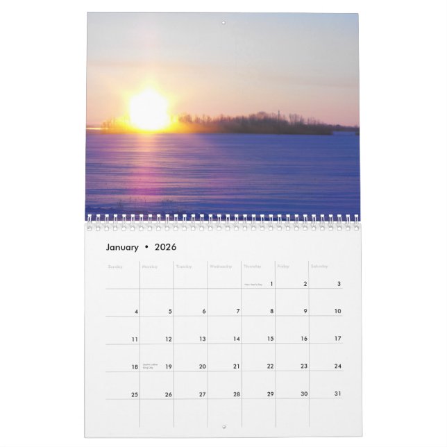 Calendrier Lever de soleil, coucher du soleil, 2010 (Jan 2026)